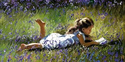 Poetry in the Meadow by Sherree Valentine Daines - Limited Edition on Canvas sized 18x9 inches. Available from Whitewall Galleries